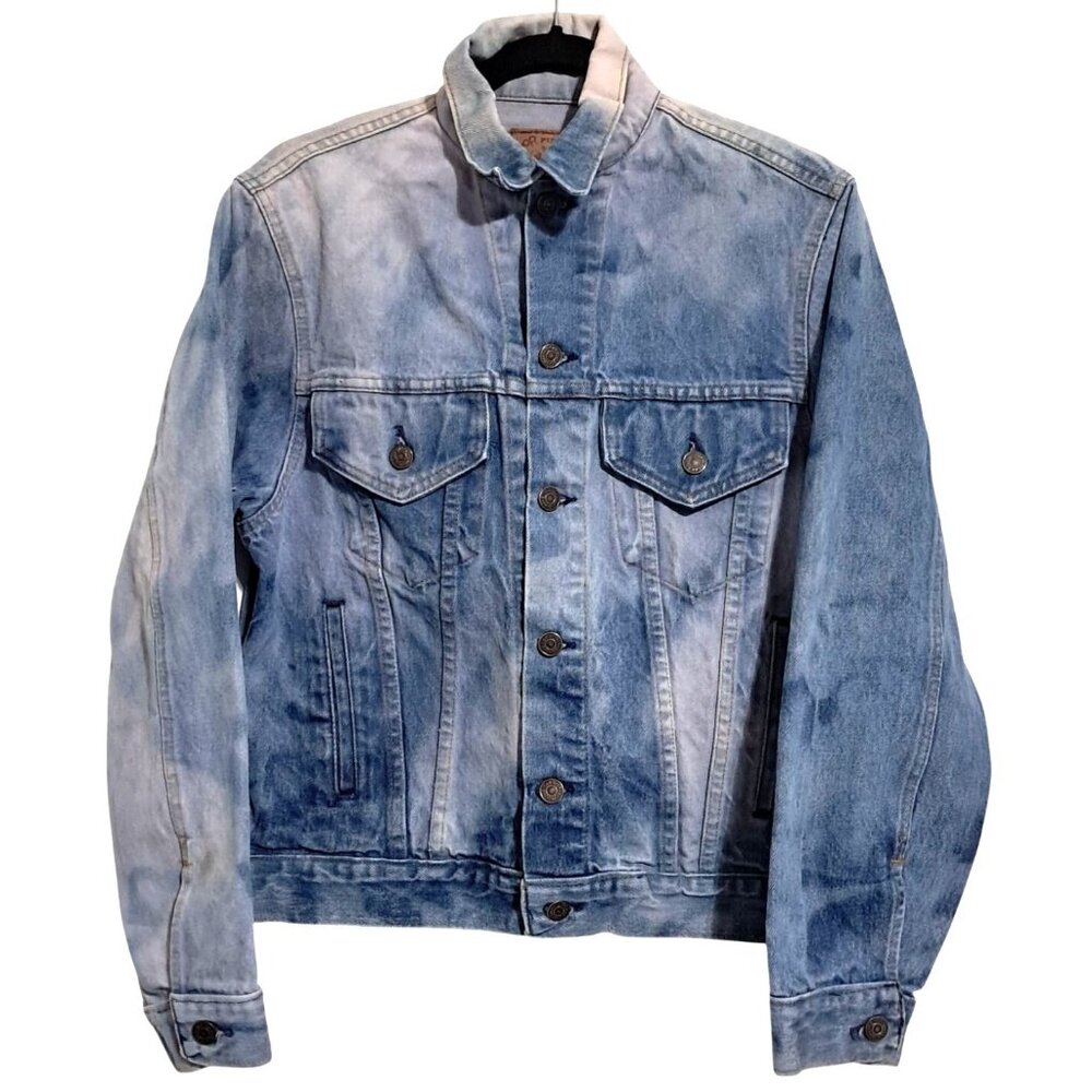 Vintage Gap Pioneer Denim Jacket Mens‎ 38 Blue Acid Wash Trucker Made in USA